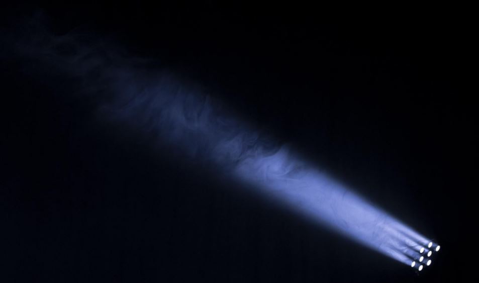 Light in dark Spot light into the dark