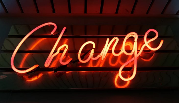 Change neon signboard