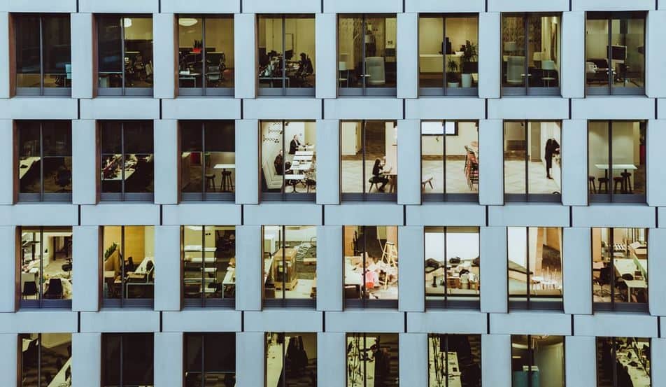 Windows building from outside