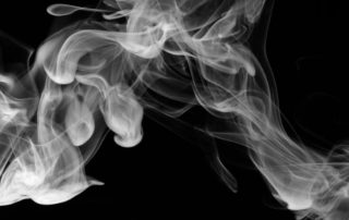 Smoke with black background